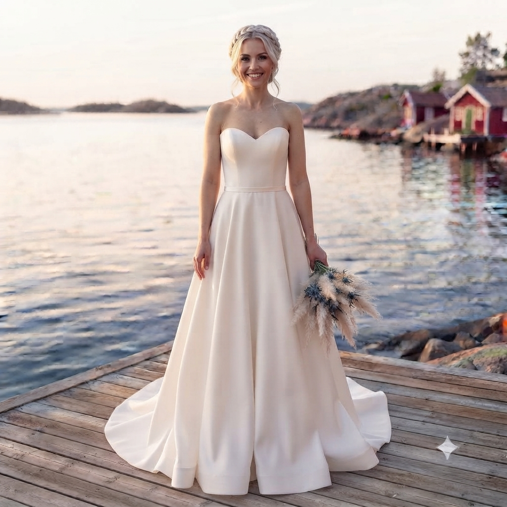 Vera måttsydd brudklänning